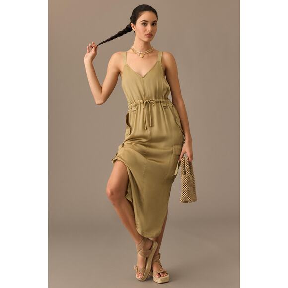 Anthropologie Love The Label Sleeveless Utility Dress - New Large - Picture 1 of 5